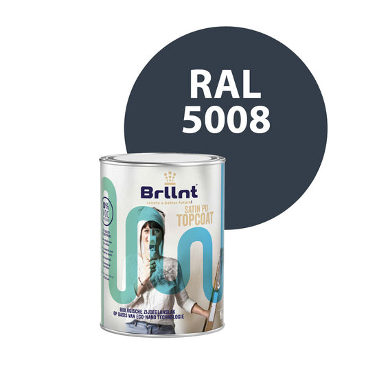 Peinture Bois RAL 5008 Bleu gris