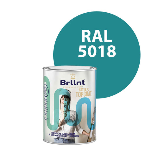 Peinture Bois RAL 5018 Bleu turquoise