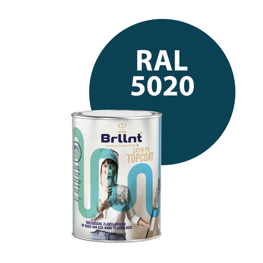 Peinture Bois RAL 5020 Bleu océan