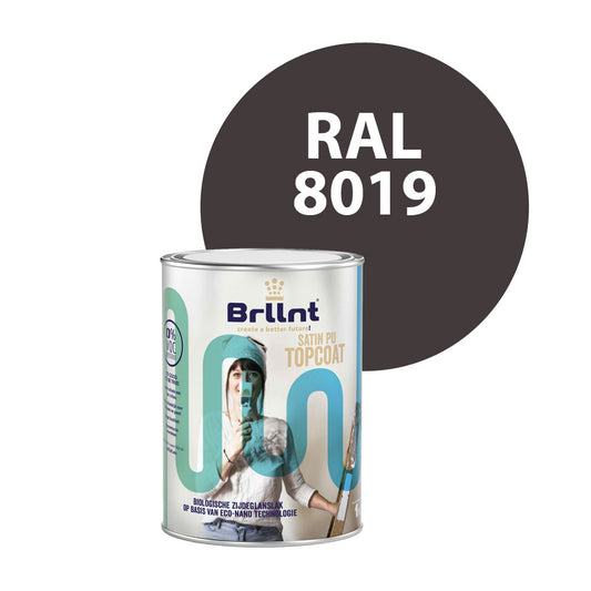 Peinture Bois RAL 8019 Brun gris