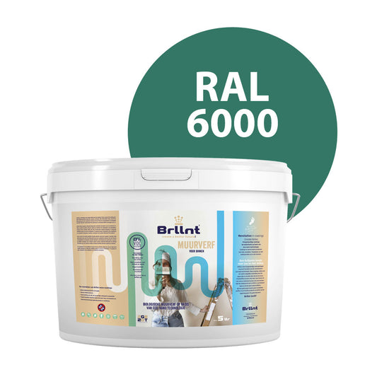 Muurverf RAL 6000 Patinagroen Binnen 5 liter